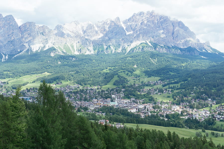 Cosa vedere a Cortina: panorama dall'alto