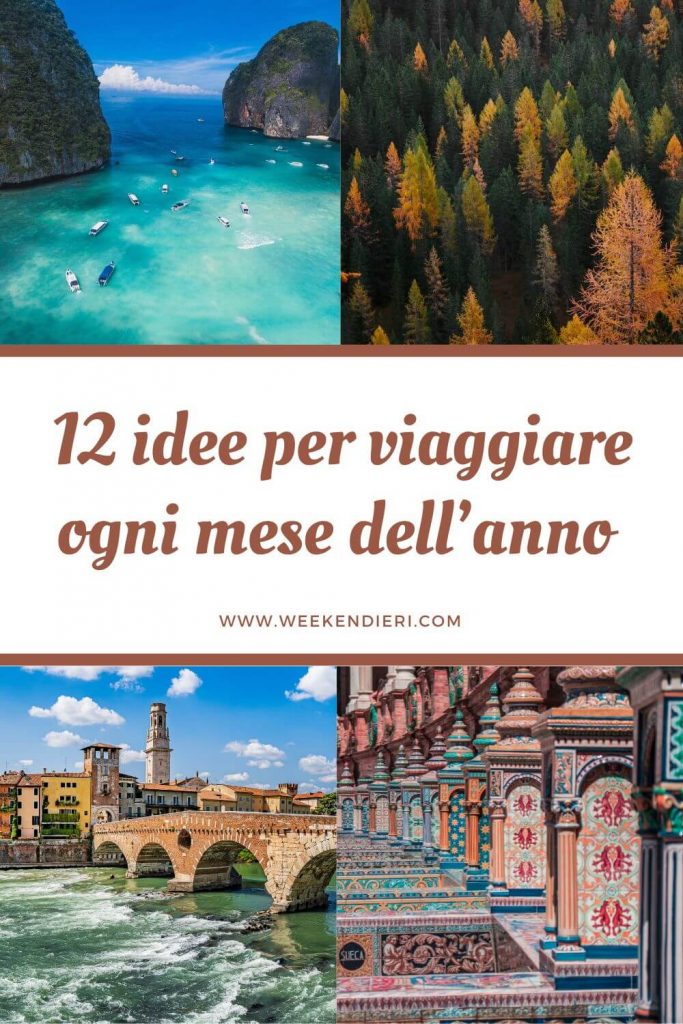 Idee per viaggiare ogni mese dell’anno