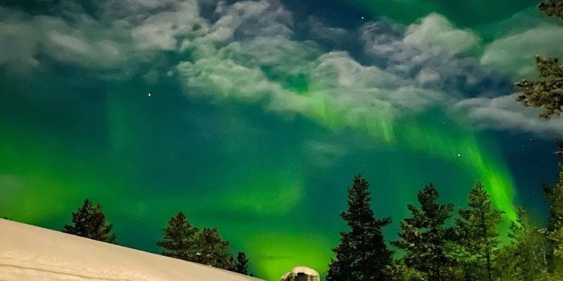 Lapponia aurora boreale